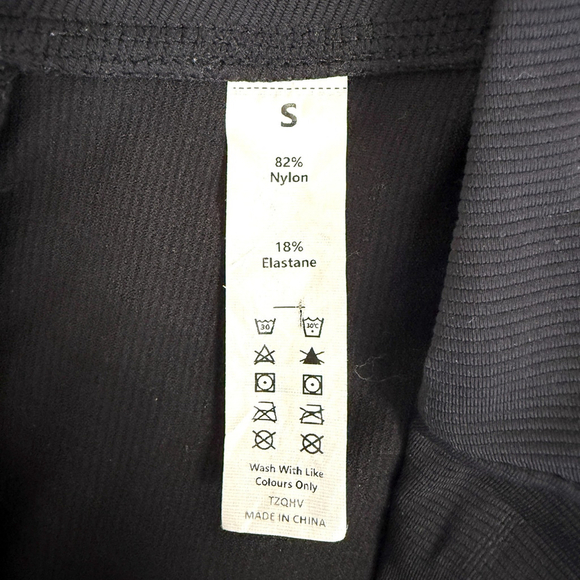 Halara Softlyzero Joggers Black Ribbed Women's Size Small Drawstring Pockets - Picture 6 of 9